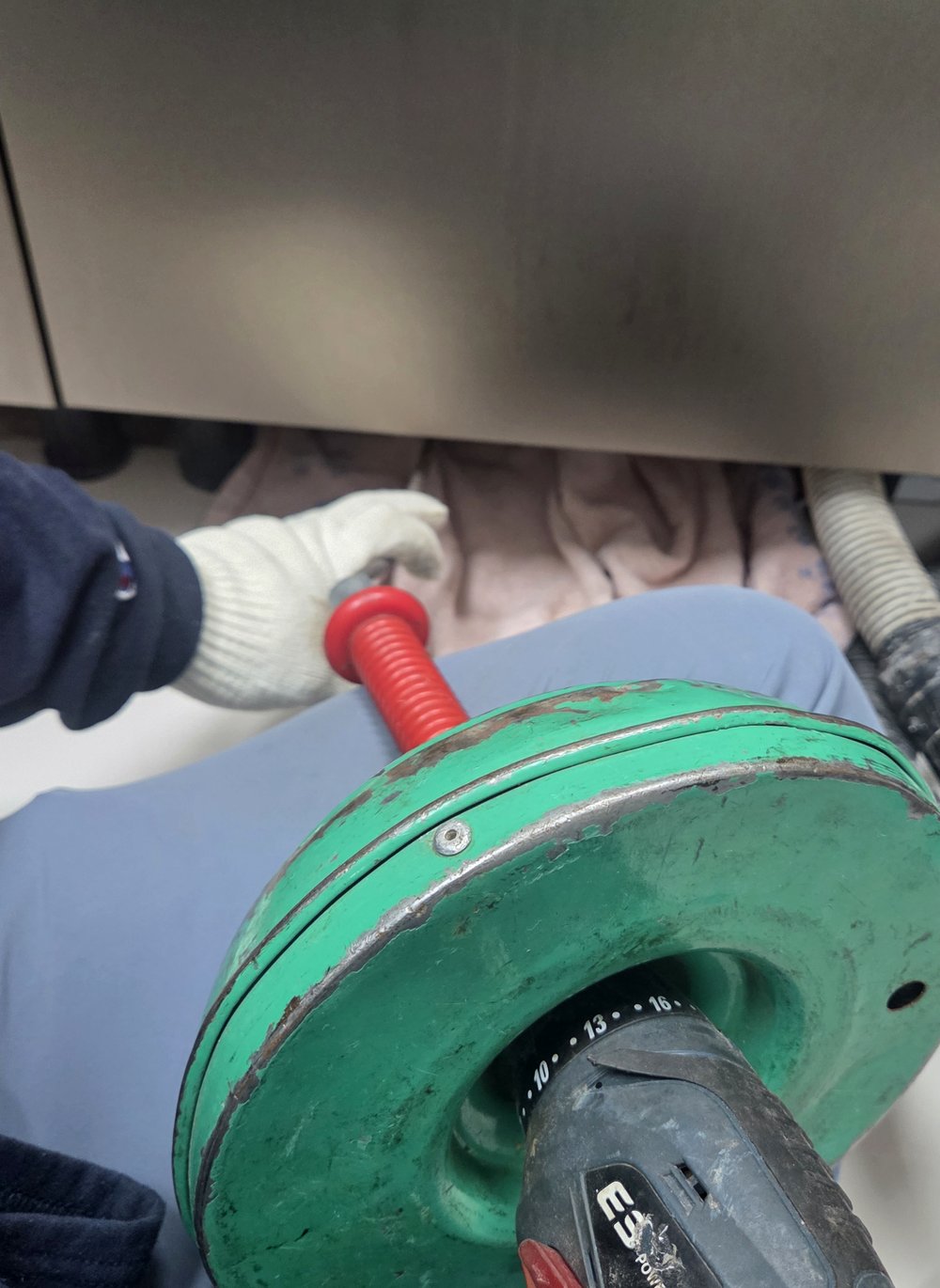 싱크대막힘 배관 스케일링 샤프트 플렉스 작업